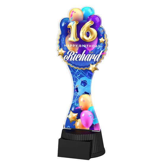 Birthday Custom Made Football Trophy