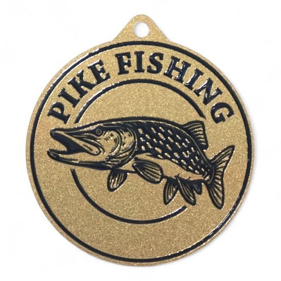 Quantum Pike Fishing Stainless Steel Medal