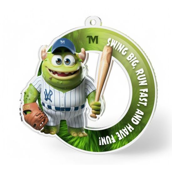"Sluggerfang" The Baseball Trophy Monster Inspire Medal