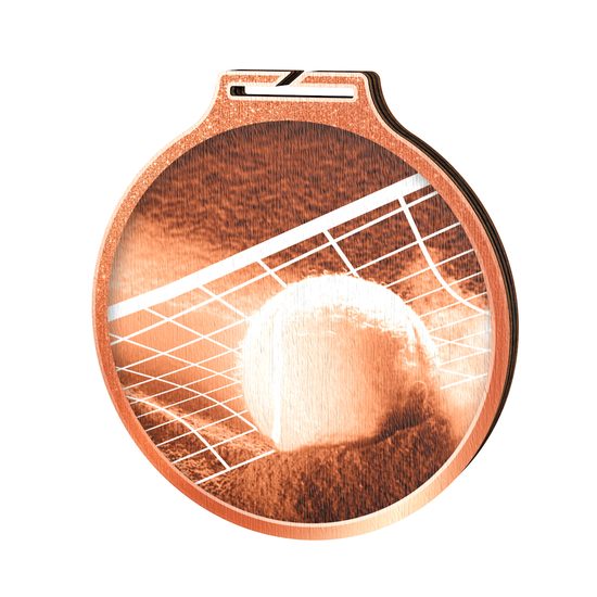 Habitat Classic Tennis Bronze Eco Friendly Wooden Medal