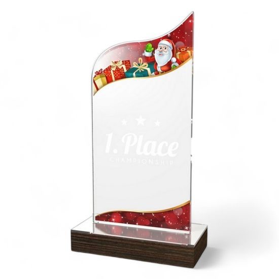 United Acrylic Wood Colour Santa Run Award