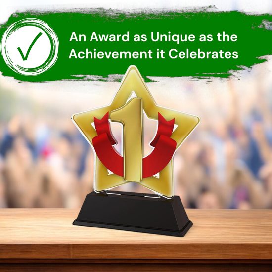 Mini Star 1st Place Gold Trophy