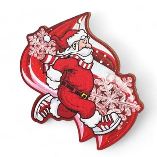 Pravo Santa Run Eco Friendly Wooden Medal