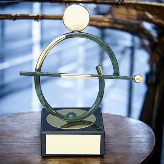 Bilbao Pool Player Handmade Metal Trophy