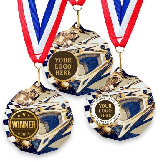 Dodeca Motocross Stainless Steel Logo Insert Medal