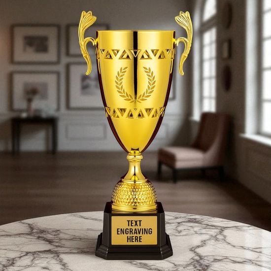 Earl Gold Laser Cut Trophy Cup