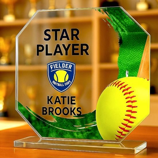 Hutton Softball Glass Award