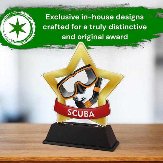 Mini Star Scuba Diving Trophy
