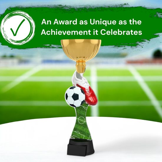 Vancouver Football Boot and Ball Gold Cup Trophy