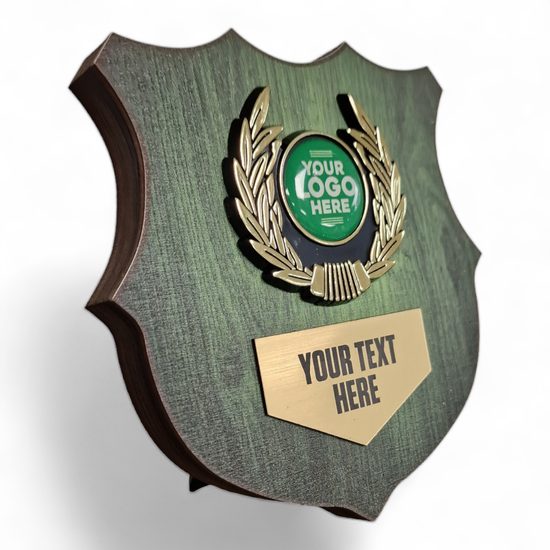 Heraldic Green Birchwood Logo Insert Shield