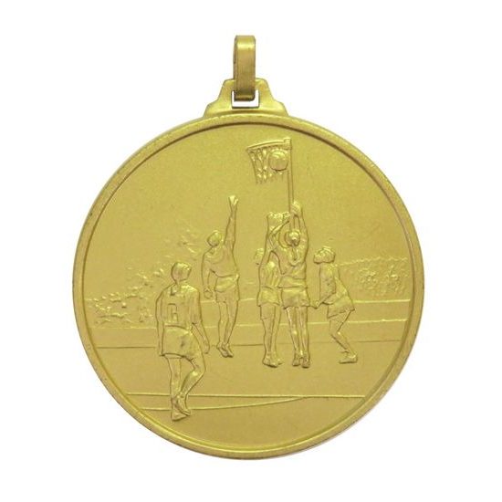 Embossed Economy Netball Gold Medal