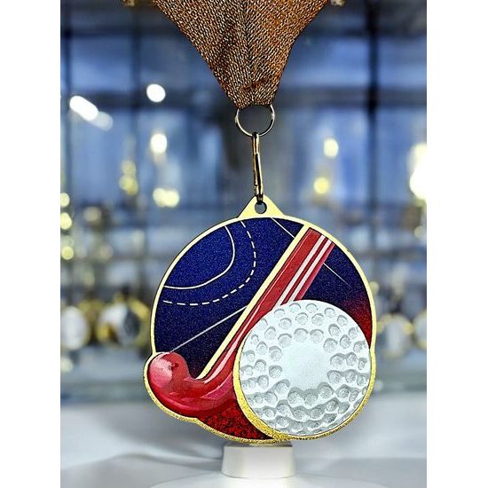 Aurum Hockey Stainless Steel Medal