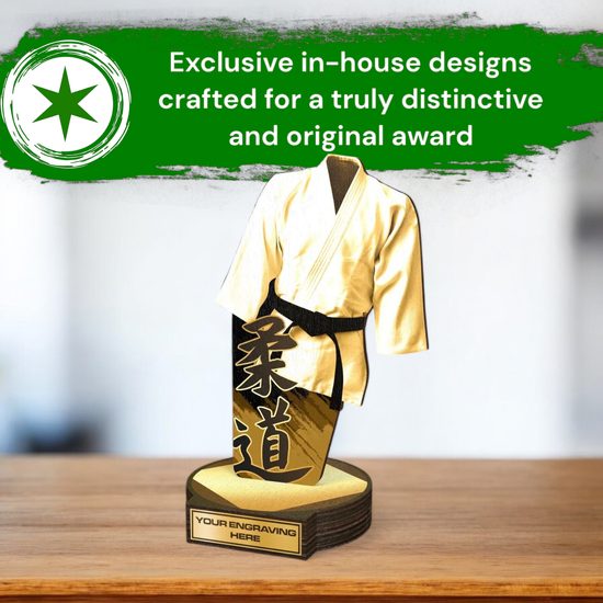 Grove Classic Martial Arts Kimono Real Wood Trophy