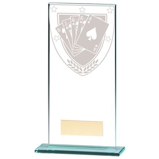 Millennium Jade Glass Poker Trophy