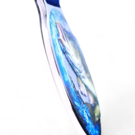 Vulcan Fishing Silver Texture Print Medal