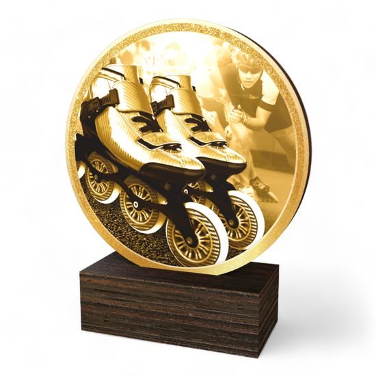 Holt Classic Inline Skating Real Wood Trophy