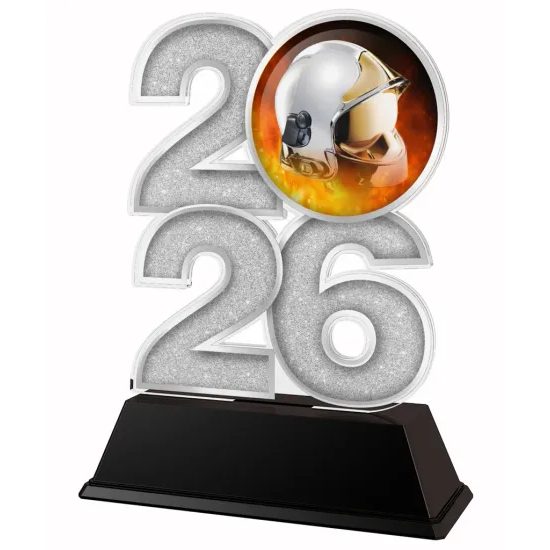 Firefighter Year Trophy – Sports Award with Year Selection