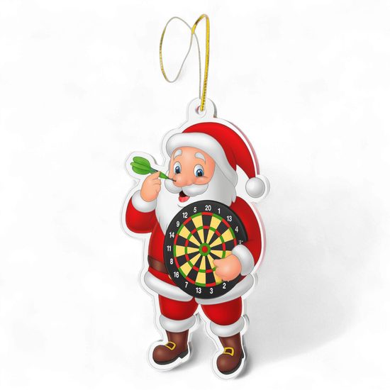 Jolly Santa Darts Christmas Bauble
