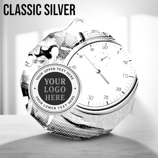 Dodeca Running Stainless Steel Logo Insert Medal