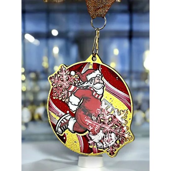 Aurum Stainless Steel Santa Run Medal