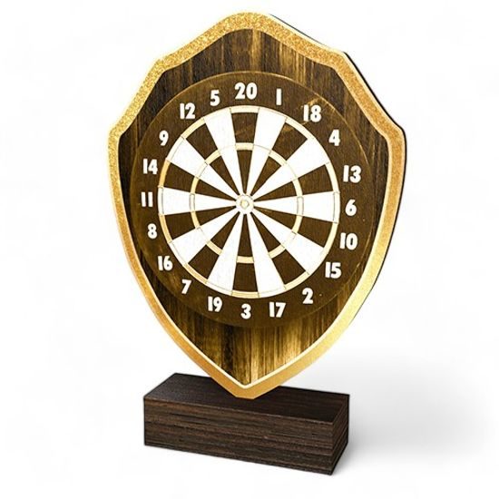 Arden Classic Darts Real Wood Shield Trophy