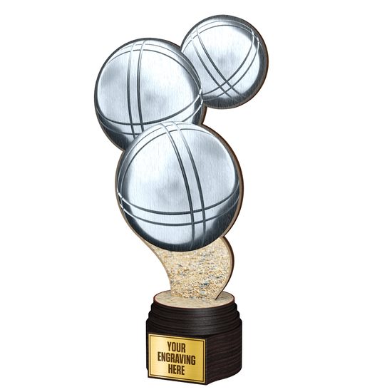 Frontier Real Wood Petanque Trophy