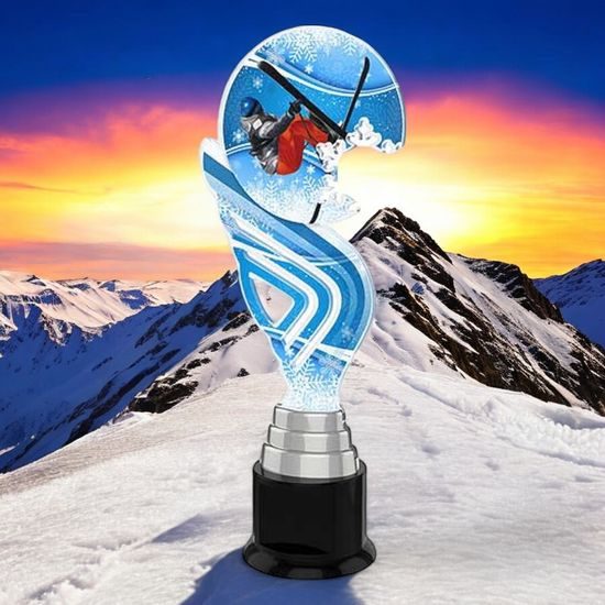 Aspen Skiing Tricks Snowflake Trophy