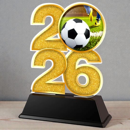 Football Year Trophy – Sports Award with Year Selection