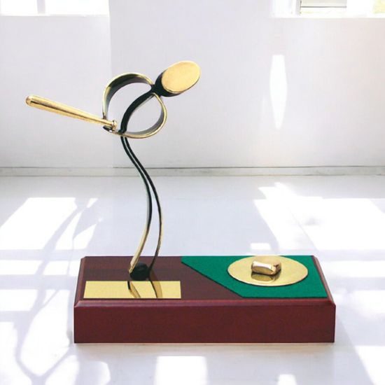 Barcelona Baseball Handmade Metal Trophy