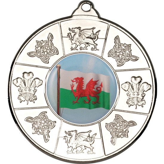 Welsh Logo Insert Silver Medal