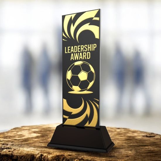 Shadowline Metal Football Trophy – Leadership Award