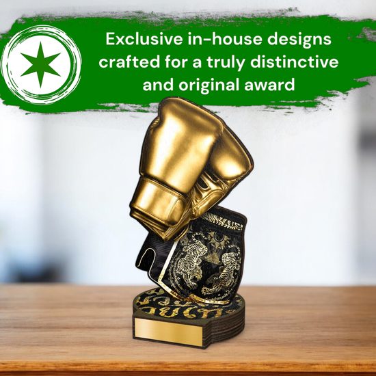 Grove Kick Boxing Real Wood Trophy