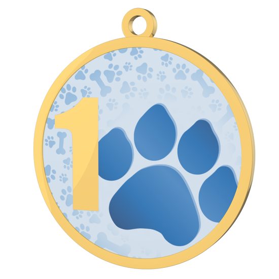 Dog Paws 1st Place Printed Gold Medal
