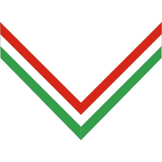 Red & White & Green threading ribbon