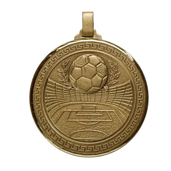 Diamond Edged Football Stadium Bronze Medal