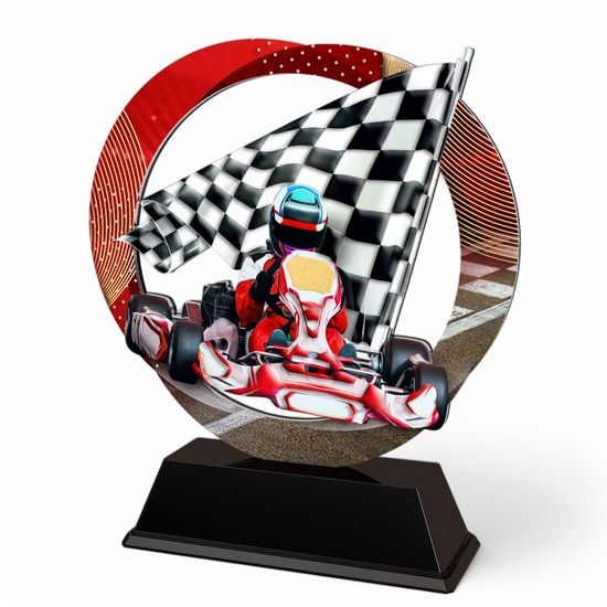 Onyx Stainless Steel Go Karting Trophy