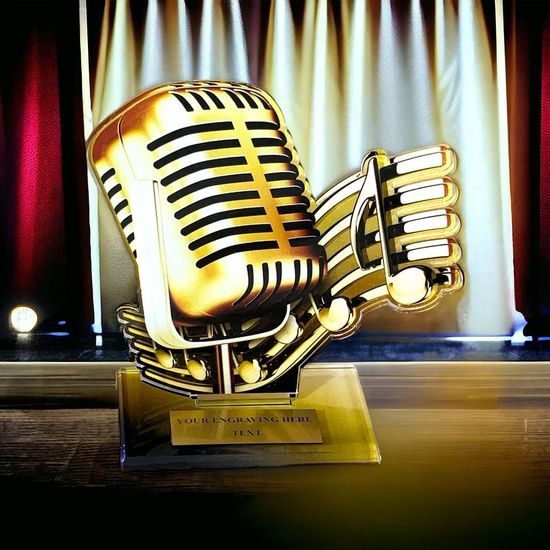 Cannes Classic Microphone Singing Trophy