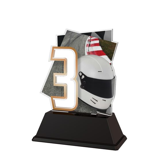 Helmet Motorsports Number 3 Trophy