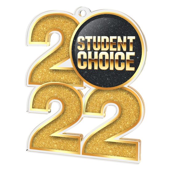 Student Choice 2022 Gold Acrylic Medal