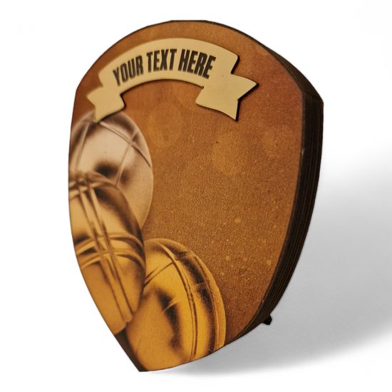 Regal Birchwood Petanque Sepia Shield