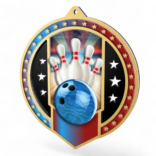 Sentinel Ten Pin Bowling Stainless Steel Medal