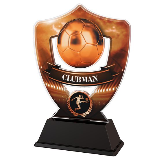 Bronze Clubman Football Shield Trophy