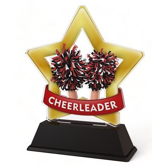 Mini Star Cheerleading Trophy