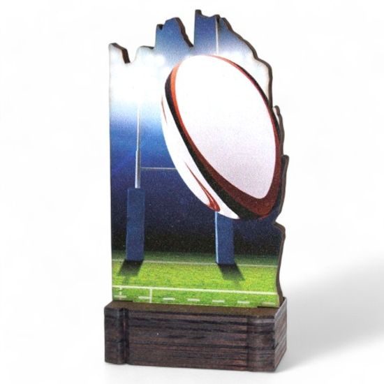 Shard Rugby Eco Friendly Wooden Trophy