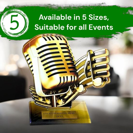 Cannes Classic Microphone Singing Trophy
