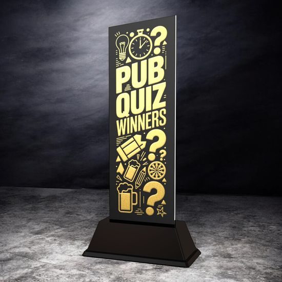 Shadowline Pub Quiz Winners Trophy – Stainless Steel Award