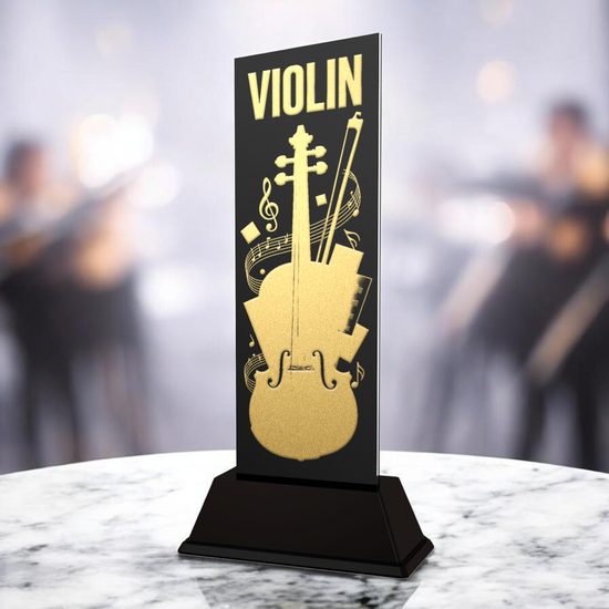 Shadowline Violin Music Trophy – Stainless Steel Award