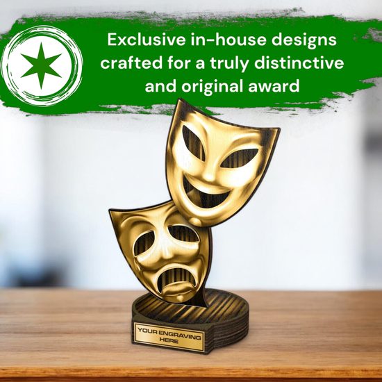 Grove Classic Drama Real Wood Trophy