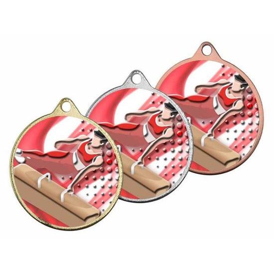 Hercules Texture Print Male Gymnastics Medal