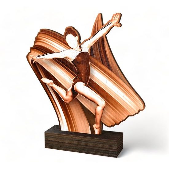 Sierra Classic Modern Dance Real Wood Trophy